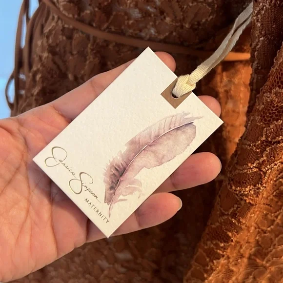 NWT Jessica Simpson Maternity Lacy Mini Dress - Picture 8 of 14